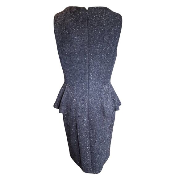 Eliza J. Women’s Sleeveless Sheath Black Dress Silver Glitter Embellished Sz. 8 - Picture 6 of 16